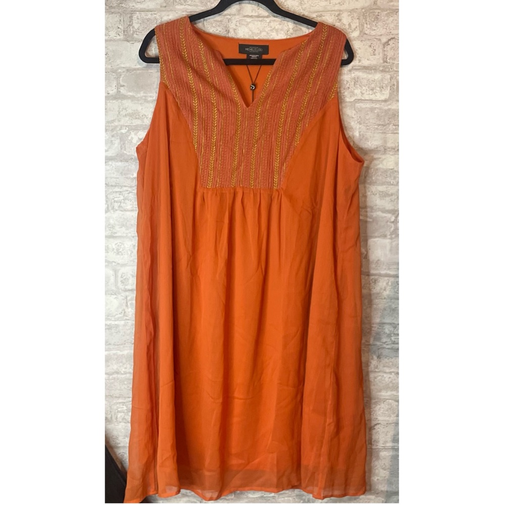 Michel Studio Collection Orange Dress woman’s size 18